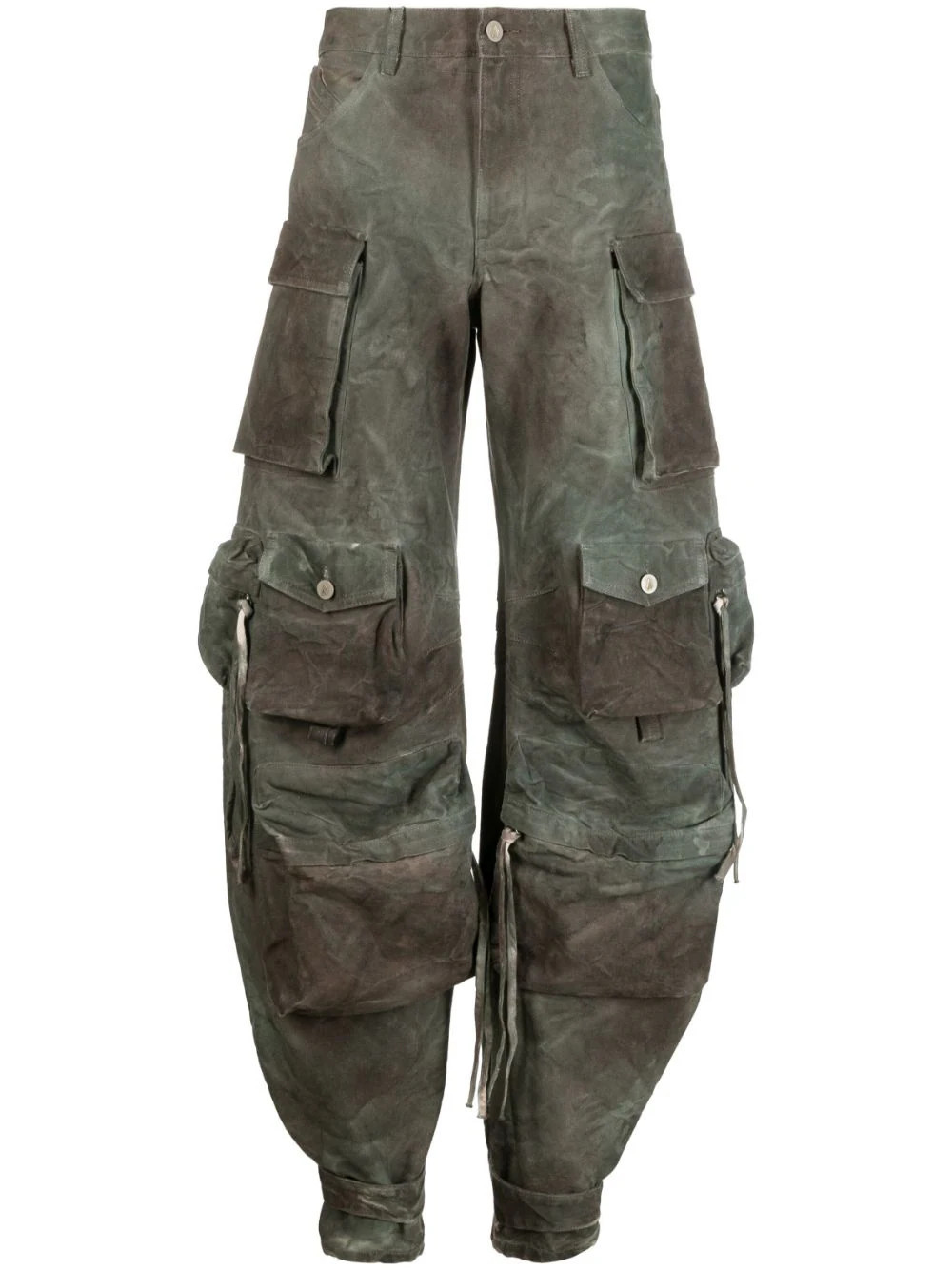 The Attico camouflage cargo jeans - Green | Farfetch Global