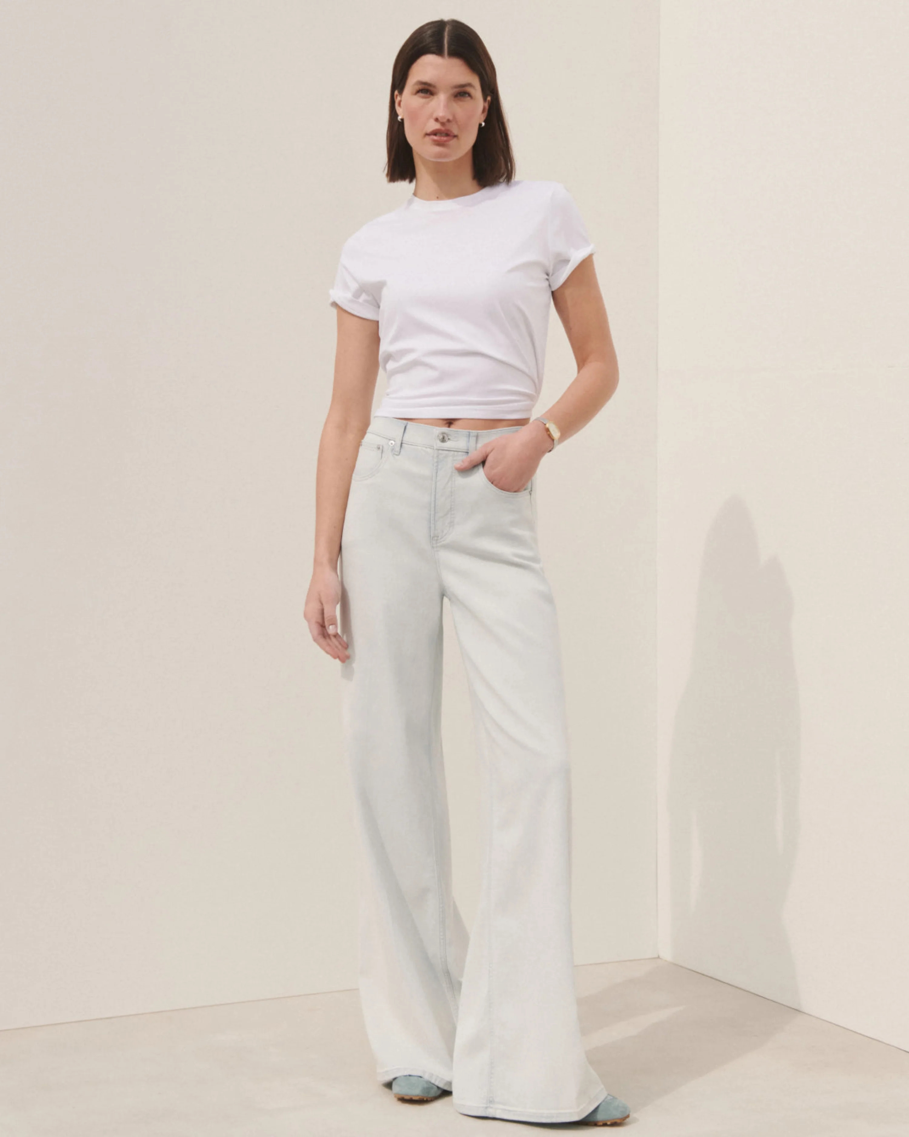 SPANXsupersmooth™ Authentic 360 LightweightSuper Wide Leg Jeans | Spanx