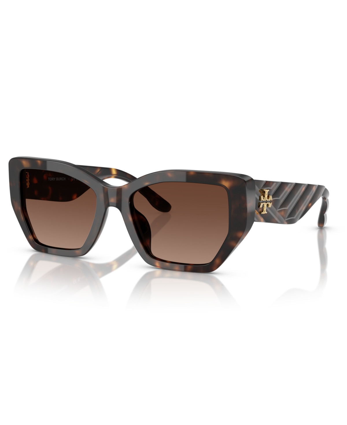 Tory Burch Women's Polarized Sunglasses TY7187U - Dark Tortoise | Macy's