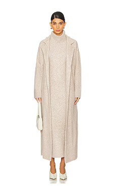 Camila Coelho Jona Maxi Sweater Coat in Beige from Revolve.com | Revolve Clothing (Global)