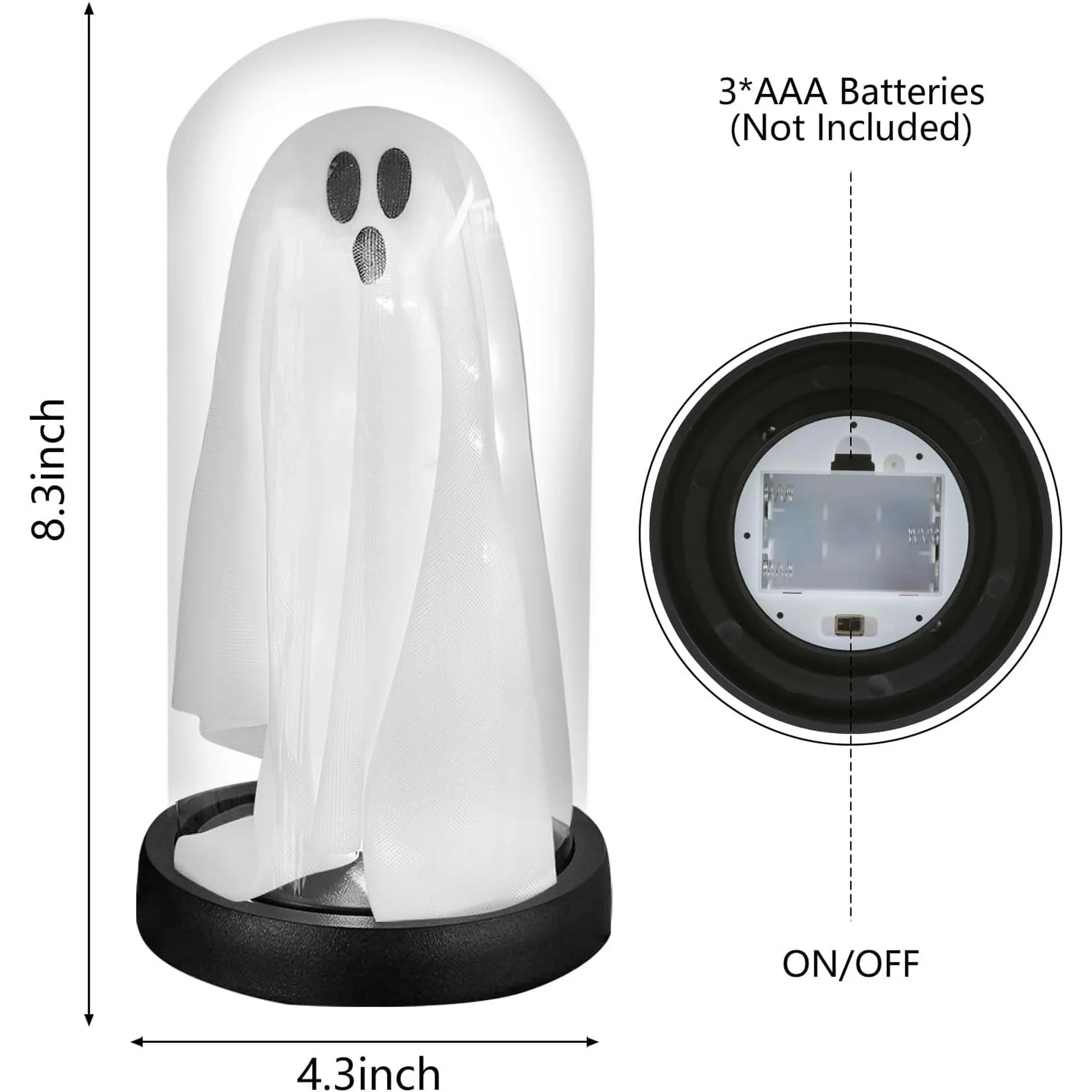 TETOU Halloween Indoor Decor,Cute Ghost with Light for Home Mantel Tabletop Halloween Indoor Part... | Walmart (US)