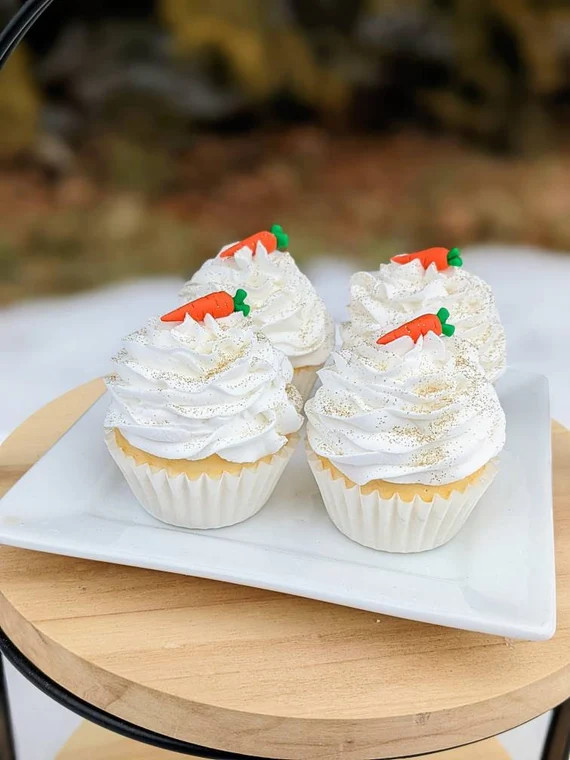 Faux Easter Cupcakes, Faux Carrot Cupcakes, Fake Easter Cupcakes, Tiered Tray Decor,Fake Food pro... | Etsy (US)