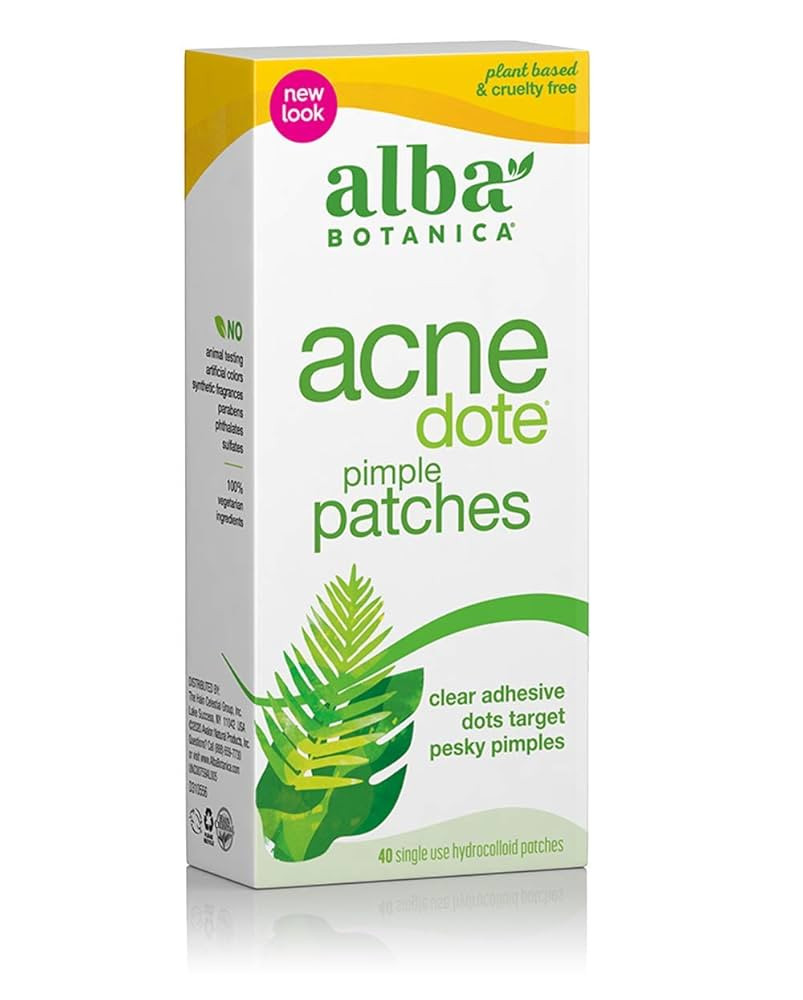 Alba Botanica Acnedote Pimple Patches for Face - Pimple, Spot Patches - Hydrocolloid Skincare Pat... | Amazon (US)