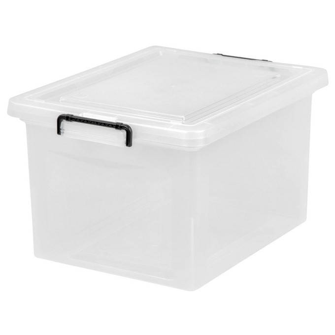 Click for more info about IRIS Letter and Legal Size File Box with Buckle Clear
