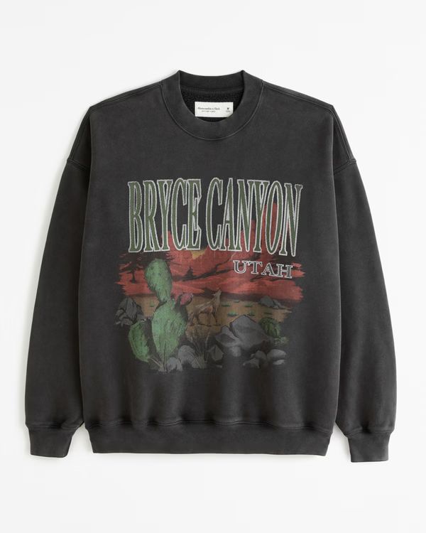 Men's Bryce Canyon Graphic Crew Sweatshirt | Men's Clearance | Abercrombie.com | Abercrombie & Fitch (US)