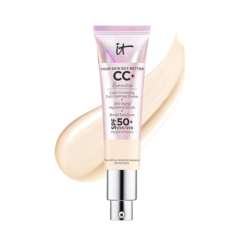 IT Cosmetics CC+ Cream Illumination - Full-Coverage Foundation With SPF 50, Color Corrector & Ant... | Amazon (US)