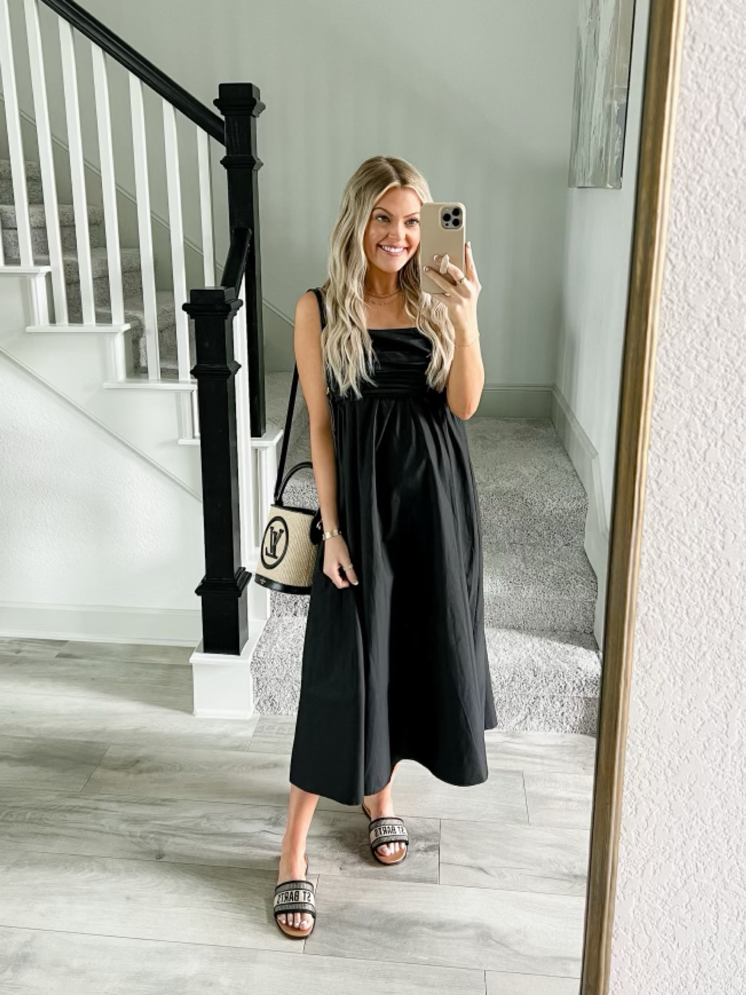 The cutest black bow midi dress perfect for spring!
Wearing size Small. Use code: DRESSES25 for 25% off!

Petal and pup, spring dresses, casual style, beach vacation, spring break, break outfit ideas, summer dresses, affordable dresses 

#LTKunder50 #LTKSale #LTKFind