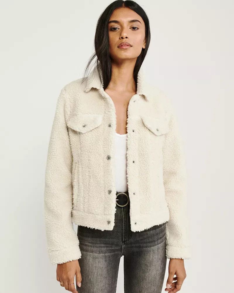 Sherpa Trucker Jacket | Abercrombie & Fitch US & UK