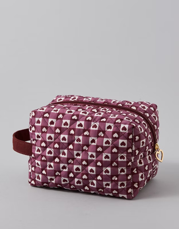 AE Quilted Cosmetic Bag | American Eagle Outfitters (US & CA)