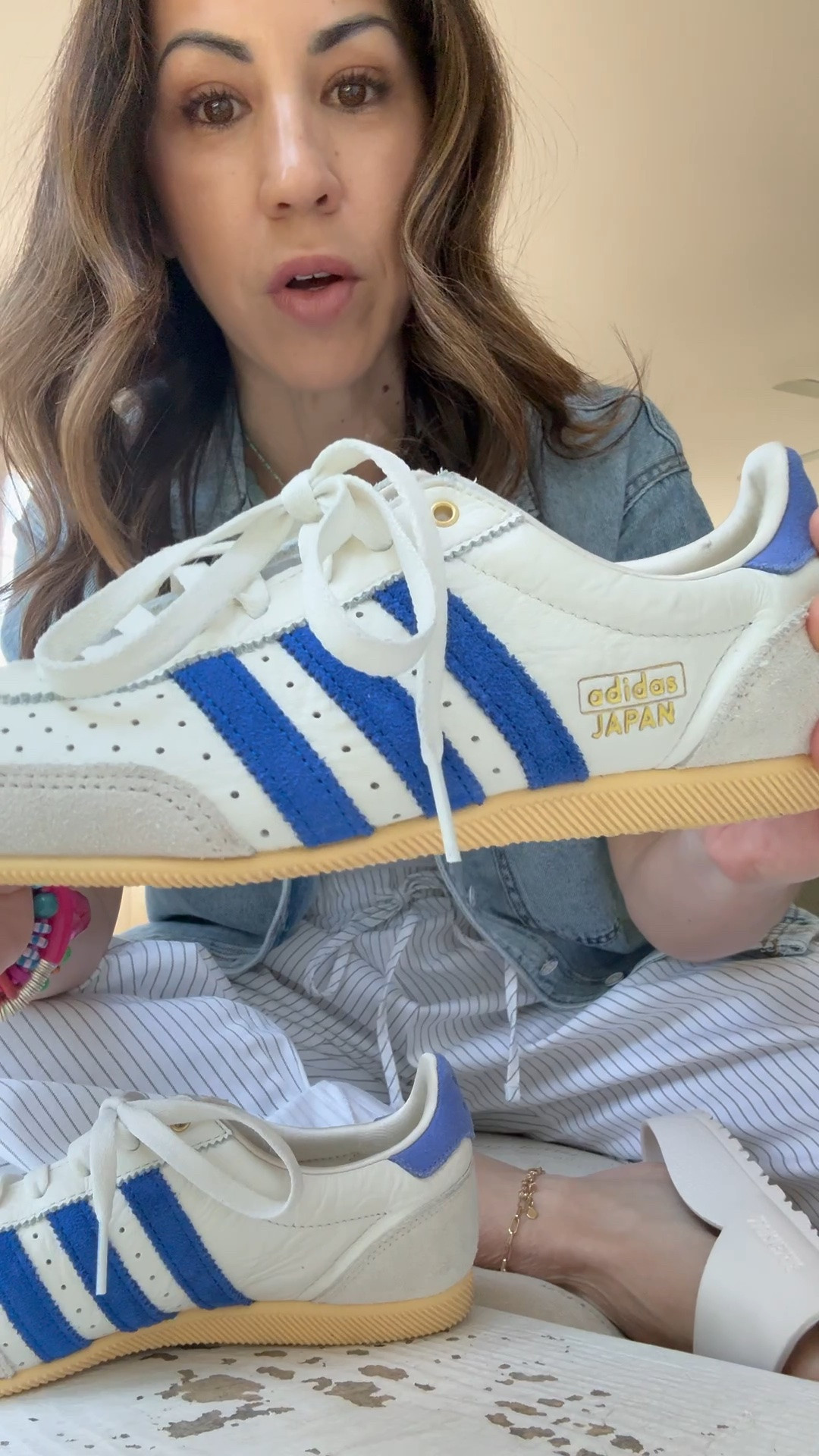 Adidas sneakers size down half

#LTKSaleAlert