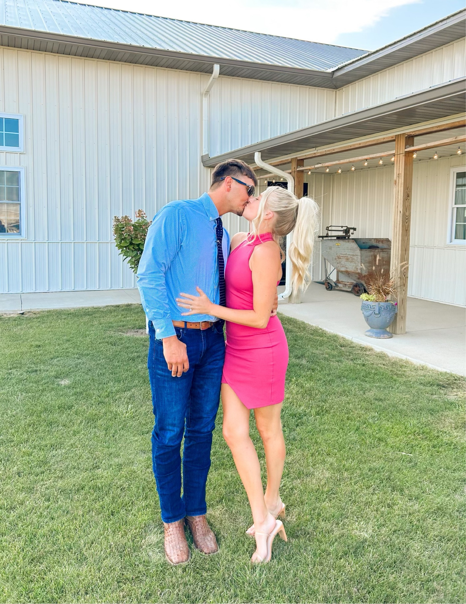 Wedding guest dress! Couldn’t find the pink one but the green one is the same dress😍😍 

#LTKunder100 #LTKwedding #LTKstyletip