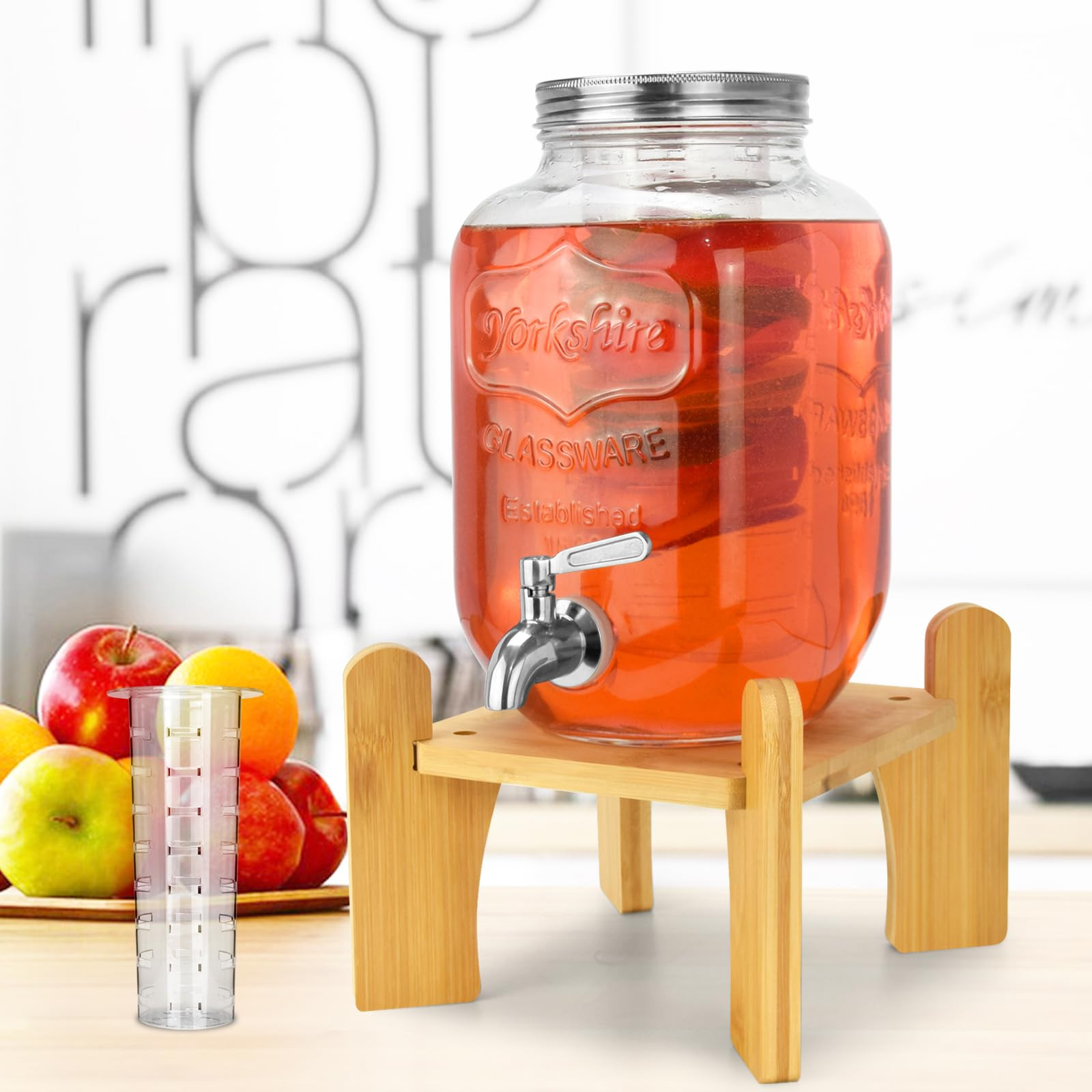 1 Gallon Drink Dispensers For Parties,Beverage Dispenser With Stand.Lemonade Dispenser,Sun Tea Ja... | Amazon (US)