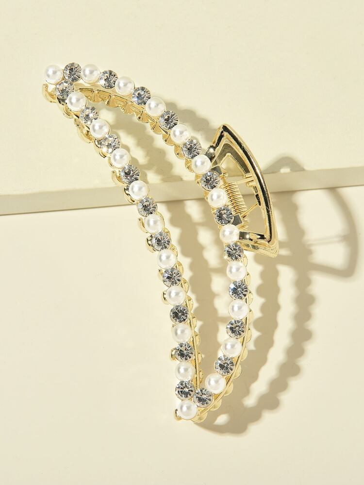 Faux Pearl Decor Hair Claw | SHEIN