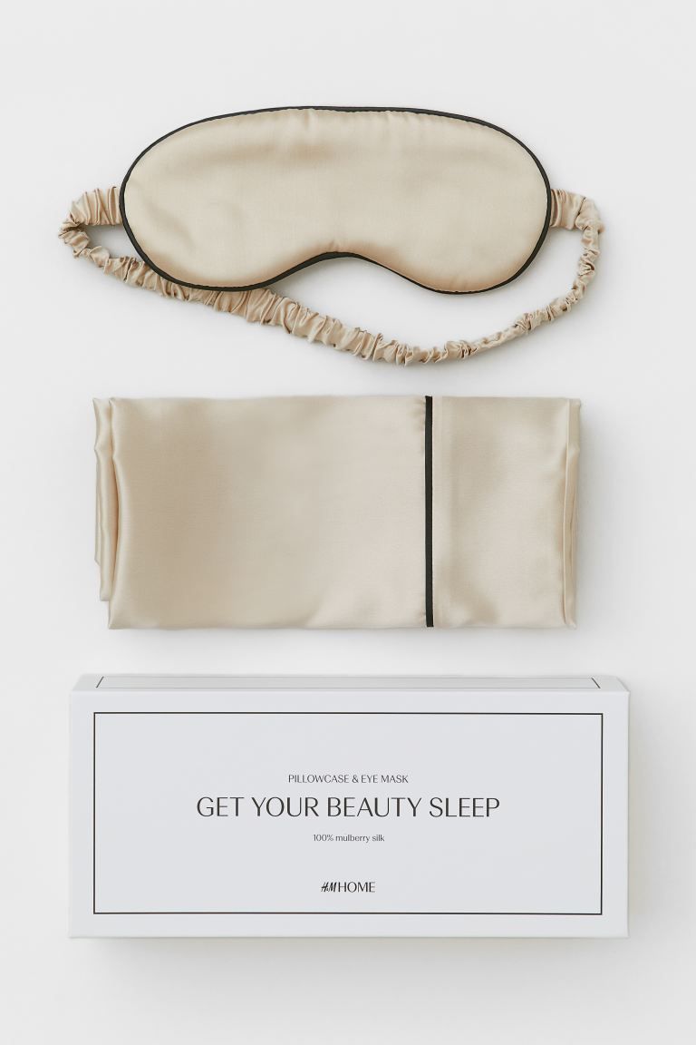 Silk pillowcase and sleep mask | H&M (UK, MY, IN, SG, PH, TW, HK)