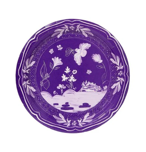 Matthew's Forth Worth Spiked Frog Dinner Collegiate Paper Plates | Pavilion Paper