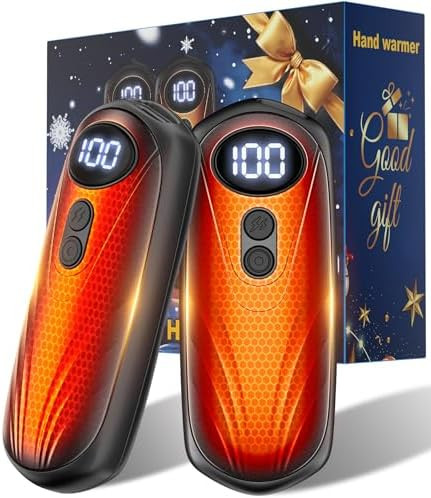 Hand Warmers Rechargerable 2 Pack - 6000mAh Electric AI Handwarmers with LED Display, 5-Level, 2 ... | Amazon (US)