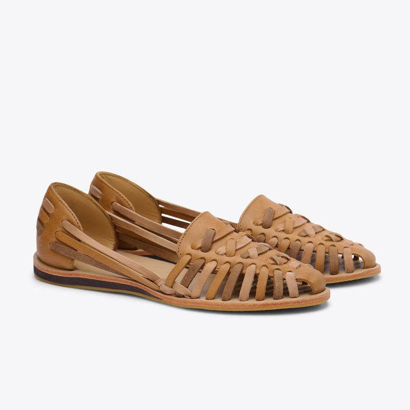 Women's Huarache Sandal Saddle Brown Colorblock | Nisolo