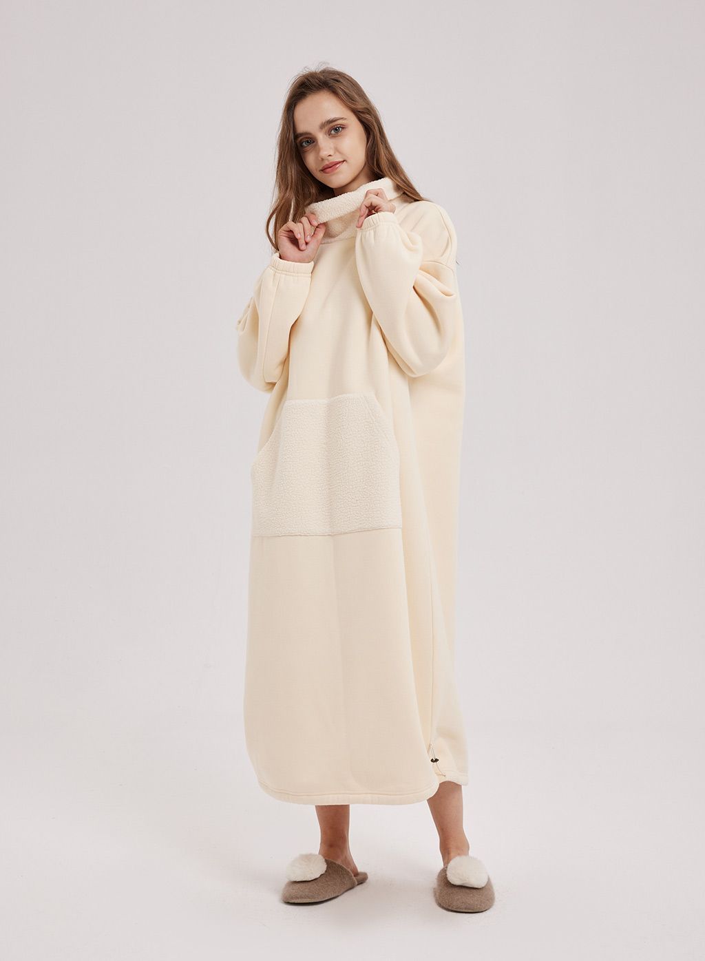 Oversized Fleece Knit Dress | NAP Loungewear