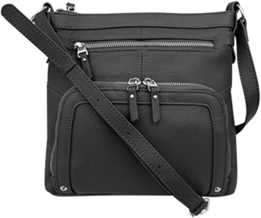 Silver Fever Women’s Leather Large Crossbody Travel College Students Indie Style Handbag Water ... | Amazon (US)