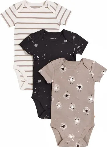 Petit Lem Assorted 3-Pack Cotton Bodysuits | Nordstrom | Nordstrom
