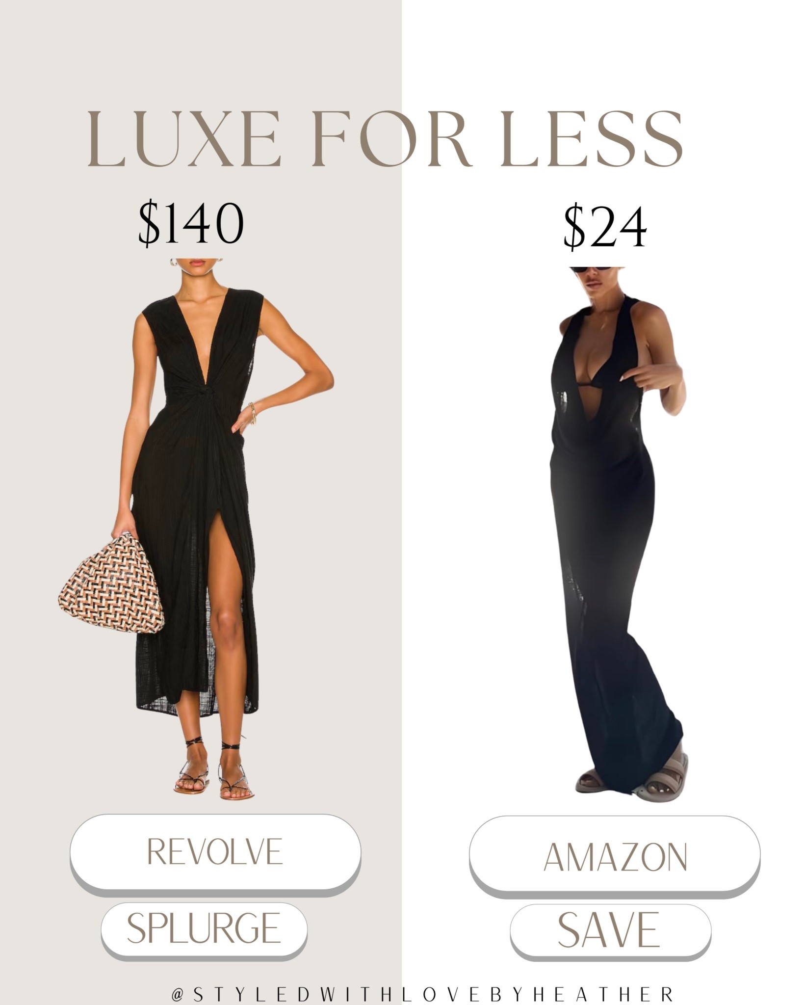 This $24 black dress is giving effortless luxe 👀✨

That deep neckline + flowy silhouette = the perfect mix of chic and sexy

Throw it on for vacation, beach dinners, or summer nights out 🖤

Looks elevated, feels easy, and under $30… say less

Linked on my LTK 🛍️

 

 #LTKootd #LTKSwim #LTKTravel