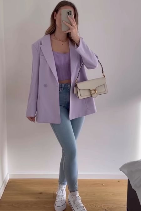 Ready for spring 💕🌸🌷💜
Cute blazer and top in this beautiful colour 🤩
Inspo: thebeautyblxg

#LTKstyletip #LTKfit #LTKworkwear