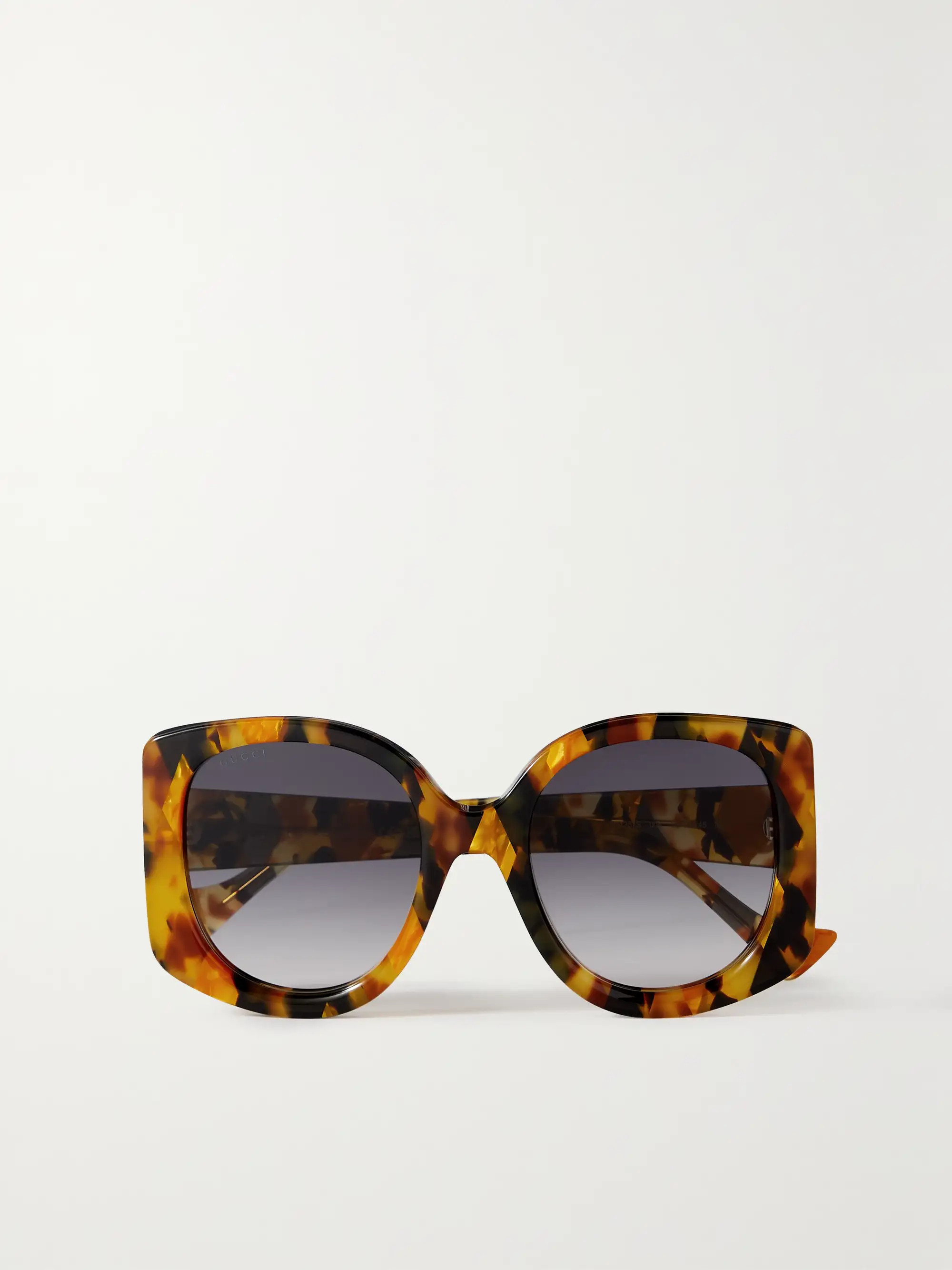 GG oversized square-frame tortoiseshell acetate sunglasses | NET-A-PORTER (US)