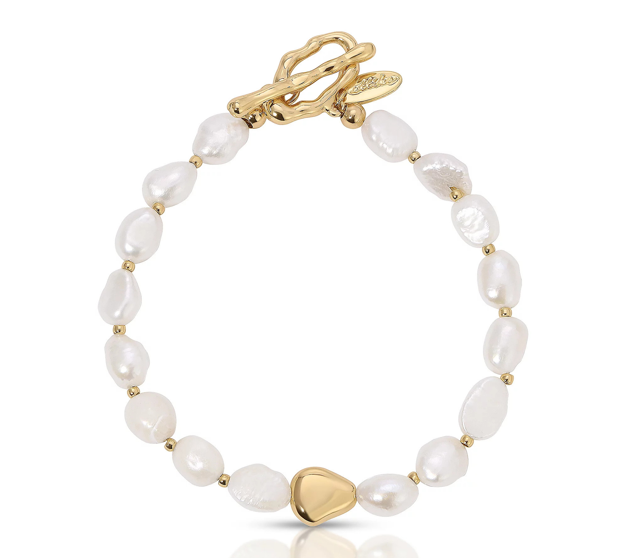 Ettika Cultured Pearl Toggle Bracelet | QVC