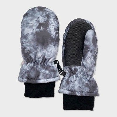 Toddler Boys' Tie-Dye Ski Mittens - Cat & Jack™ Gray | Target