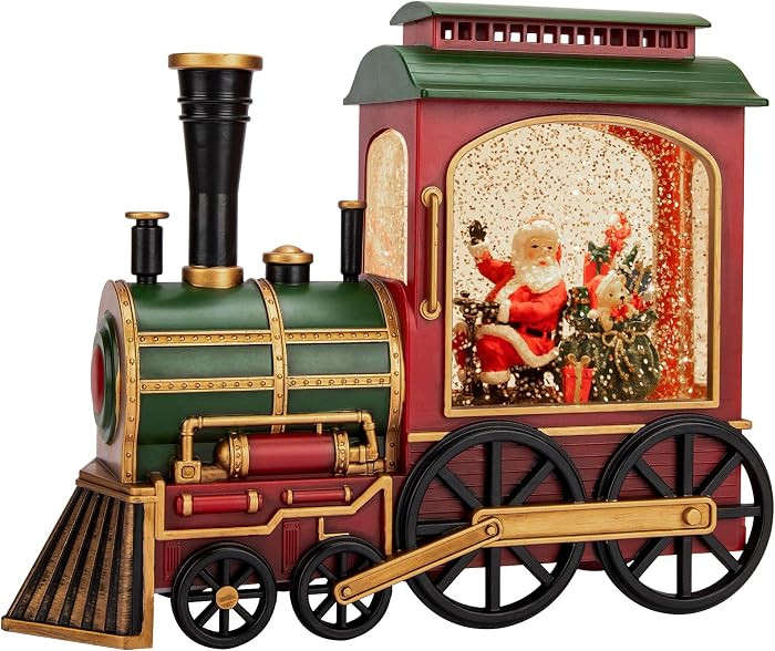 Christmas Train Snow Globe with Music and Lights, Musical Snow Globe Lantern for Holiday Decor, B... | Amazon (US)