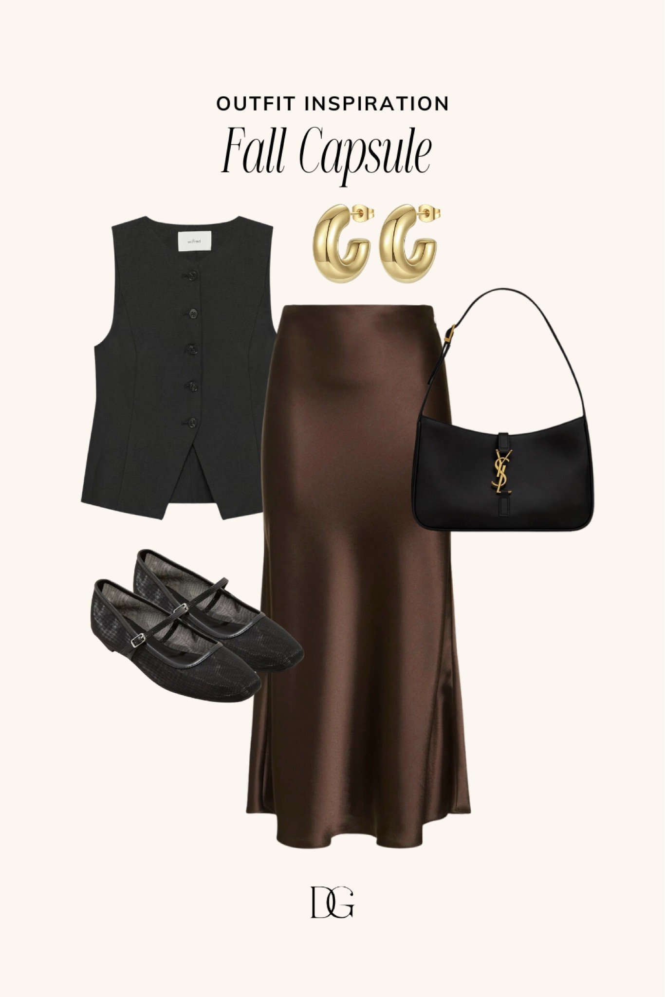 Fall Capsule Wardrobe | fall outfit, fall outfits, fall style, fall fashion, fall 2024, fall outfits 2024, fall look, fall outfit inspo, fall outfit inspiration, fall wardrobe essentials,  fall wardrobe essential, fall wardrobe basics, fall basic, fall basics, fall essential, fall essentials, fall closet basic, fall closet basics, fall closet essential, fall closet essentials, fall must have, fall must haves, fall top, fall tops, vest top, vest tops, fall bottoms, satin skirt, satin skirts, midi skirt, midi skirts, fall skirt, fall skirts, ballet flat, ballet flats, mesh flat, mesh flats, mesh ballet flats, fall trend, fall trends, fall 2024 trends, elevated outfit, ysl bag, ysl bags, shoulder bag, shoulder bags, fall bag, fall bags

#LTKStyleTip #LTKShoeCrush #LTKSeasonal