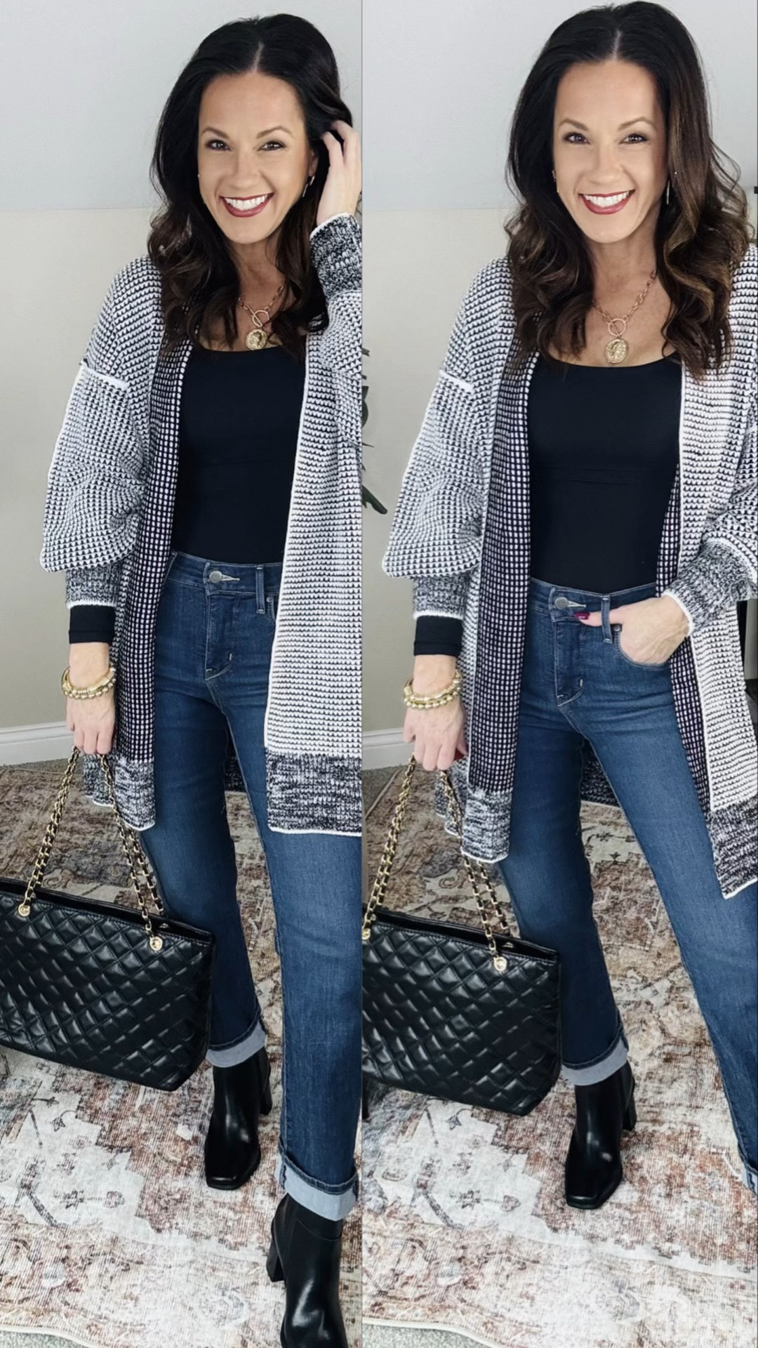 Designer inspired cardigan and shaping jeans! 5'3/129lbs/34D- small cardigan // med bodysuit // 4s jeans // size down 1/2 in boots-run big 



#LTKShoeCrush #LTKFindsUnder50 #LTKStyleTip

#LTKFindsUnder50 #LTKStyleTip #LTKShoeCrush