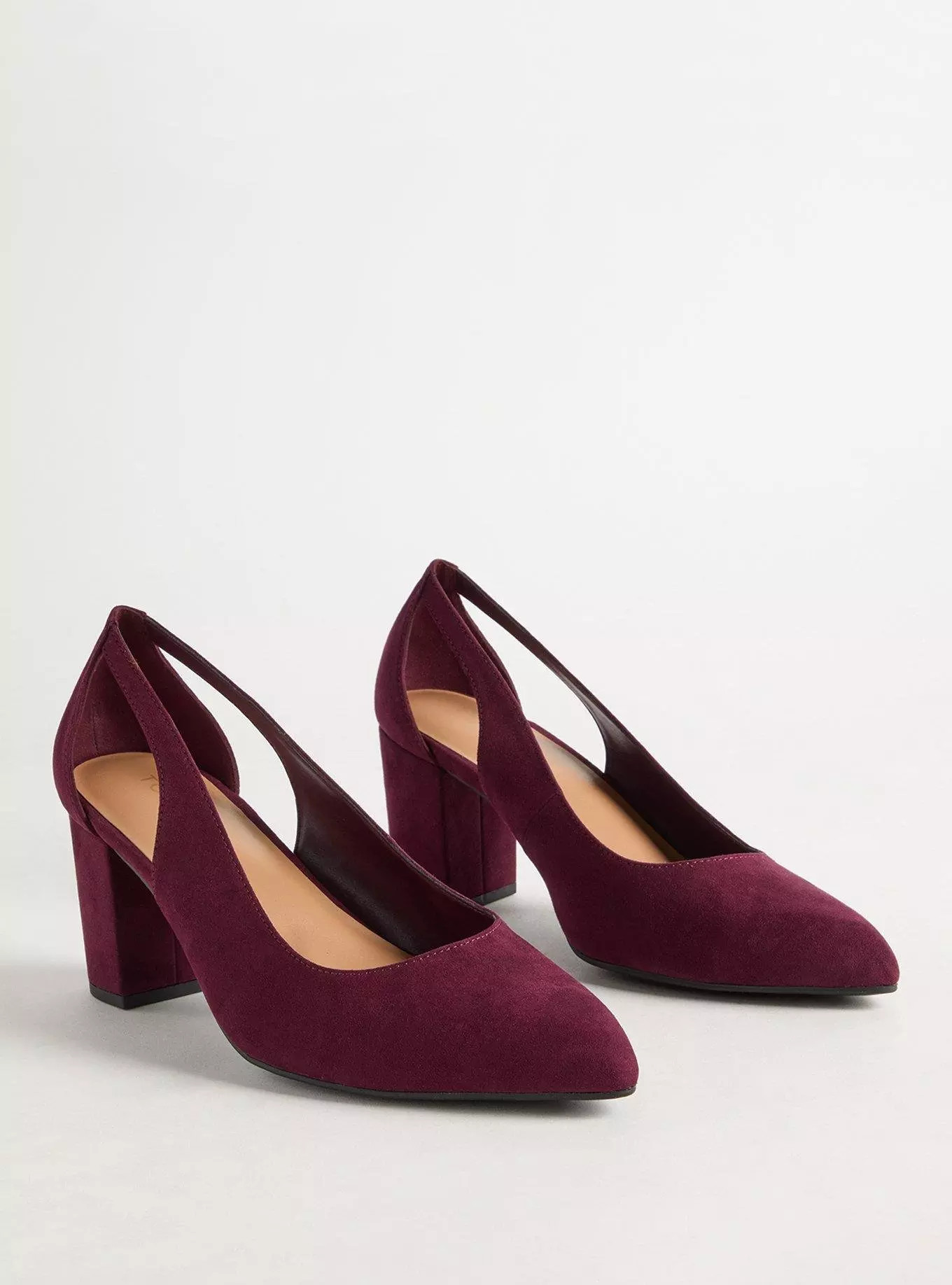Pointed Toe Cut Out Block Heel (WW) | Torrid (US & Canada)
