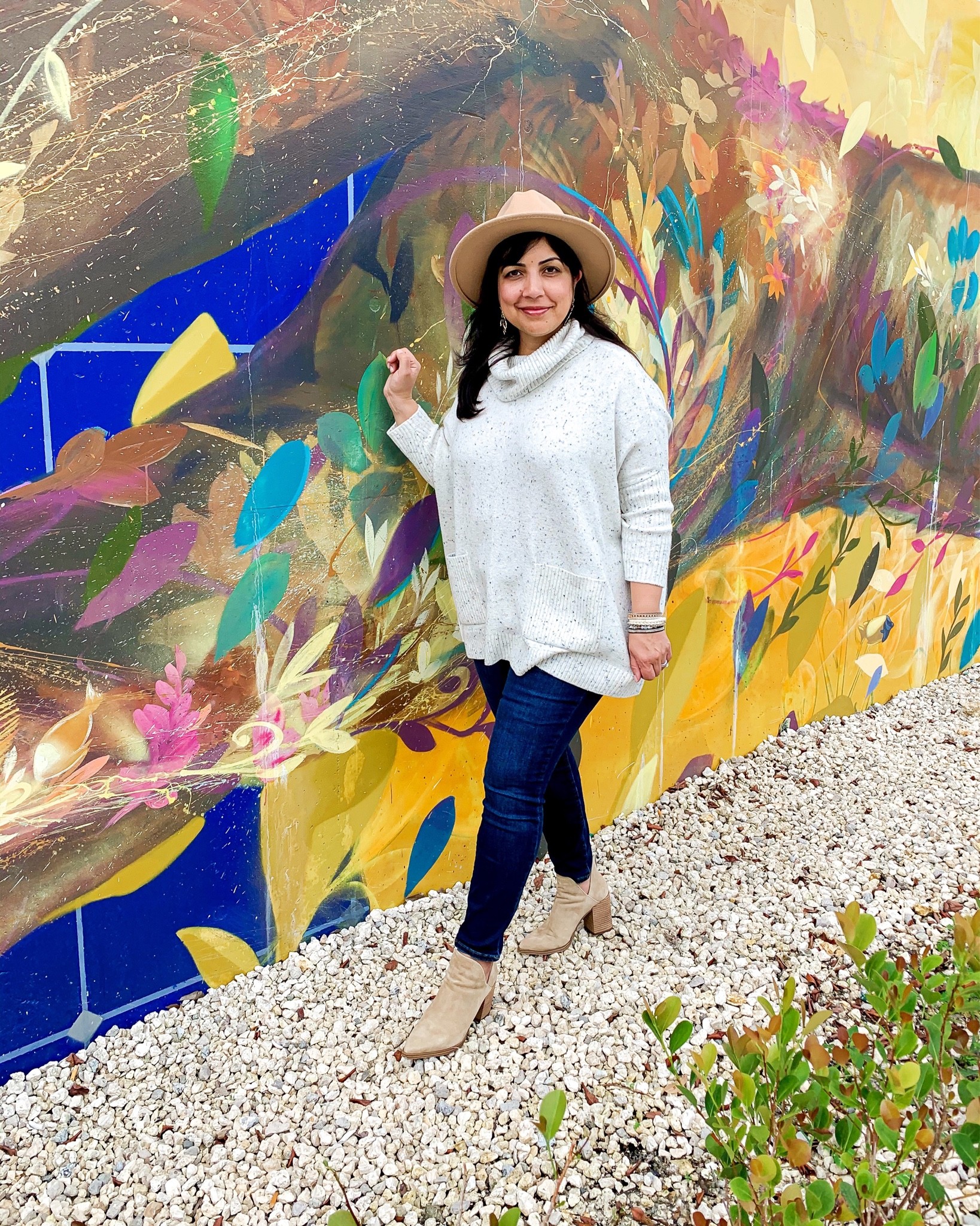 Flecked Pocket Poncho Sweater curated on LTK
