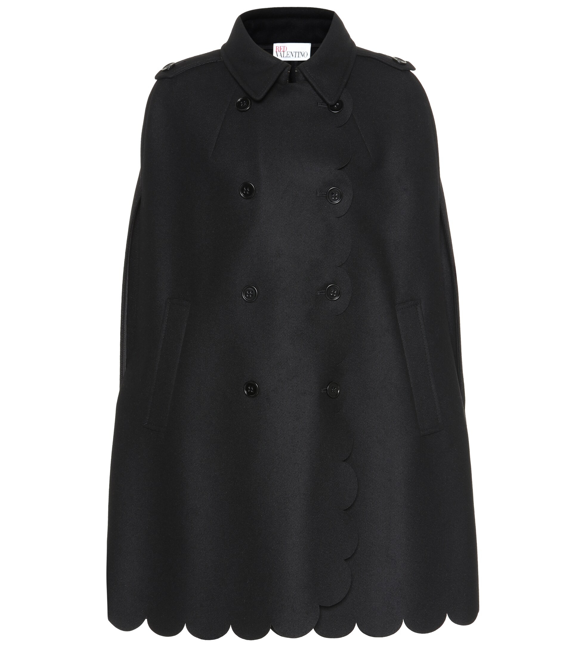 Scalloped wool-blend cape | Mytheresa (DACH)