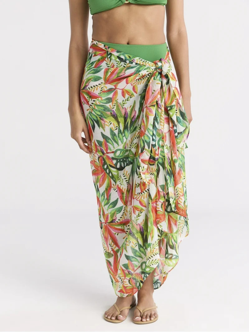 Sofia by Sofia Vergara Women's Printed Pareo, One Size | Walmart (US)