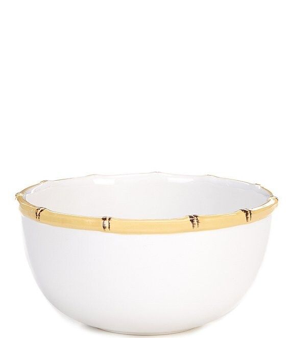 Gemma Collection Stoneware Bamboo Bowl | Dillard's