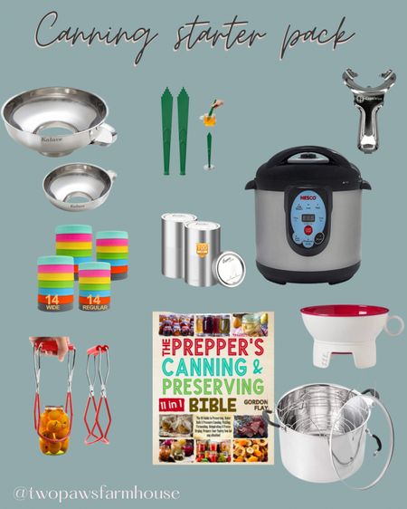 All your canning supplies and essentials to get started with preserving and canning your food! 


#LTKunder100 #LTKFind #LTKSeasonal