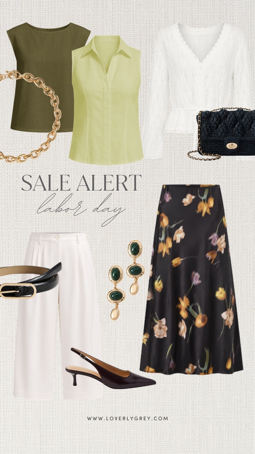 I’m loving these Labor Day sale fashion finds for getting a head start on fall workwear! The olive top, white trousers, floral midi skirt and slingback heels make such pretty fall office outfits that feel polished, feminine and easy to wear now and later.

#LTKSaleAlert #LTKSeasonal #LTKootd
