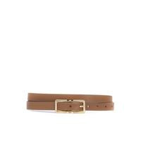 Tan Leather Skinny Belt | Very (UK)