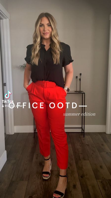 Summer office outfit inspo!!

Pants are Zara size L just search for belted pants(I can’t link the exact ones, but I found some similar on Amazon) 

#LTKFind #LTKworkwear #LTKunder100