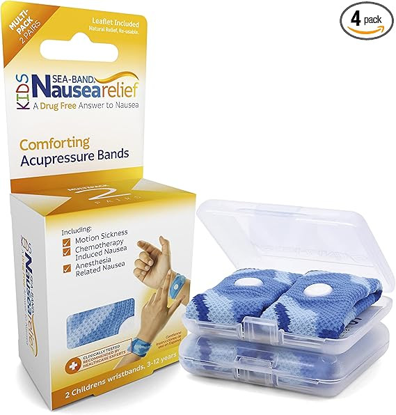 Sea-Band Anti-Nausea Acupressure Wristband for Motion Sickness, Child Size, 2 Pairs | Amazon (US)