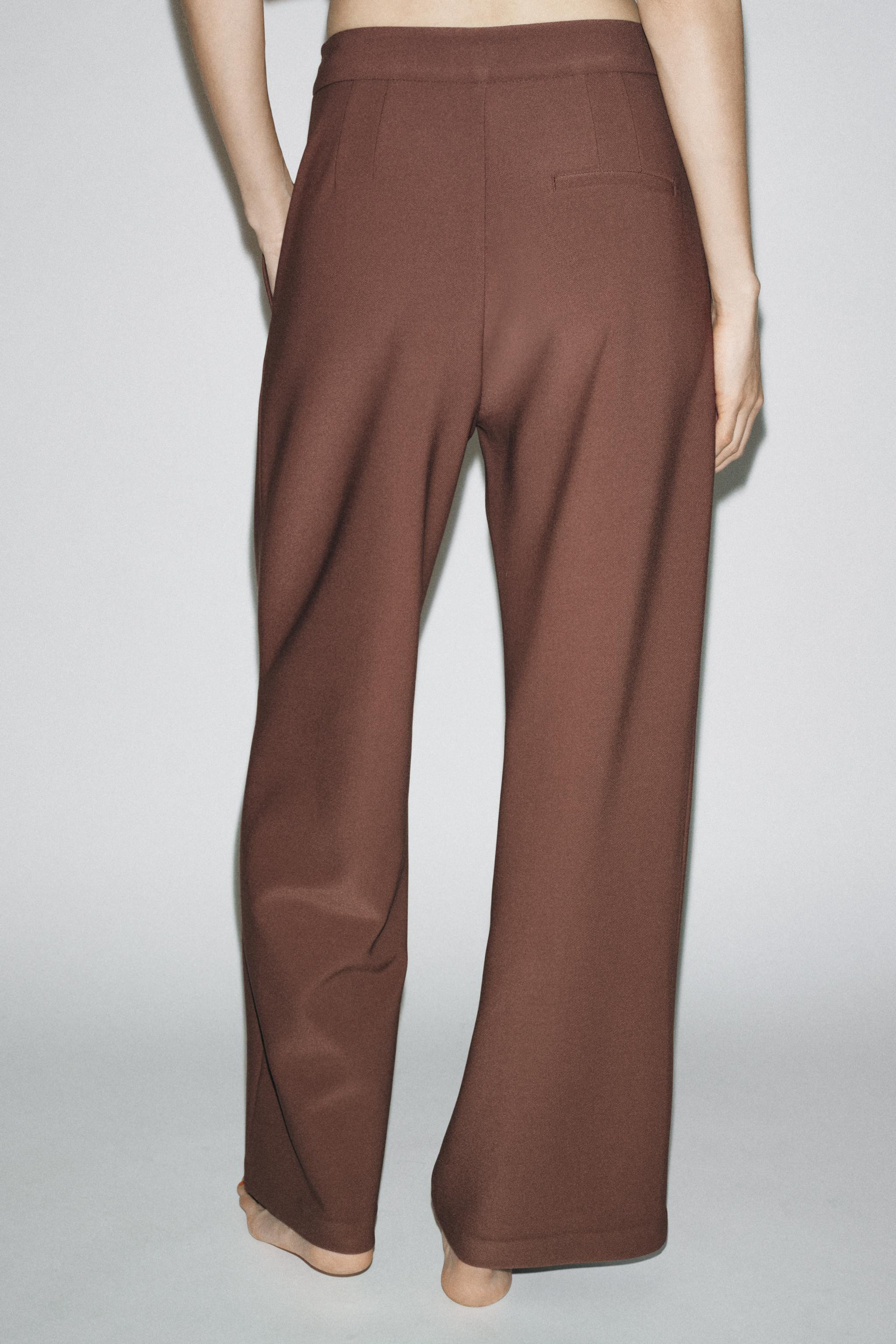 WIDE LEG CREPE PANTS | Zara US