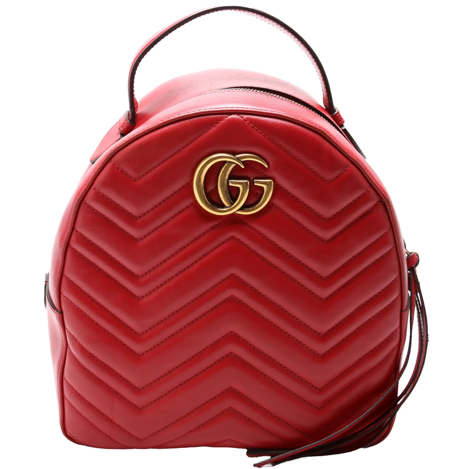 476671 Marmont Backpack Red | Keeks Designer Handbags