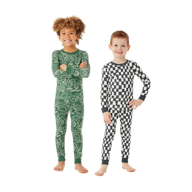 Member's Mark Boys 4-Piece Organic Cotton Pajama | Sam's Club