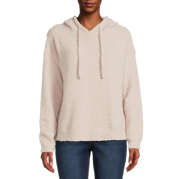 Dreamers by Debut Women's Plush Hooded Sweater - Walmart.com | Walmart (US)