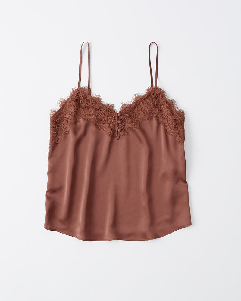 Lace-Trim Cami | Abercrombie & Fitch US & UK