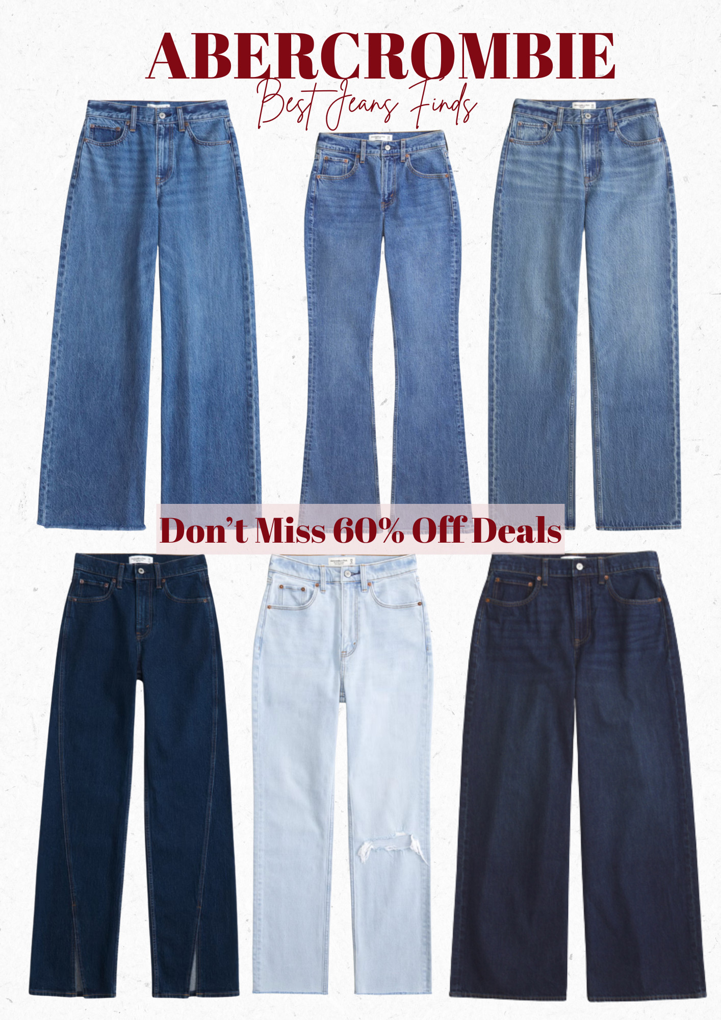 Abercrombie best deal finds. Don't miss the 60% off discount. 

 #LTKootd