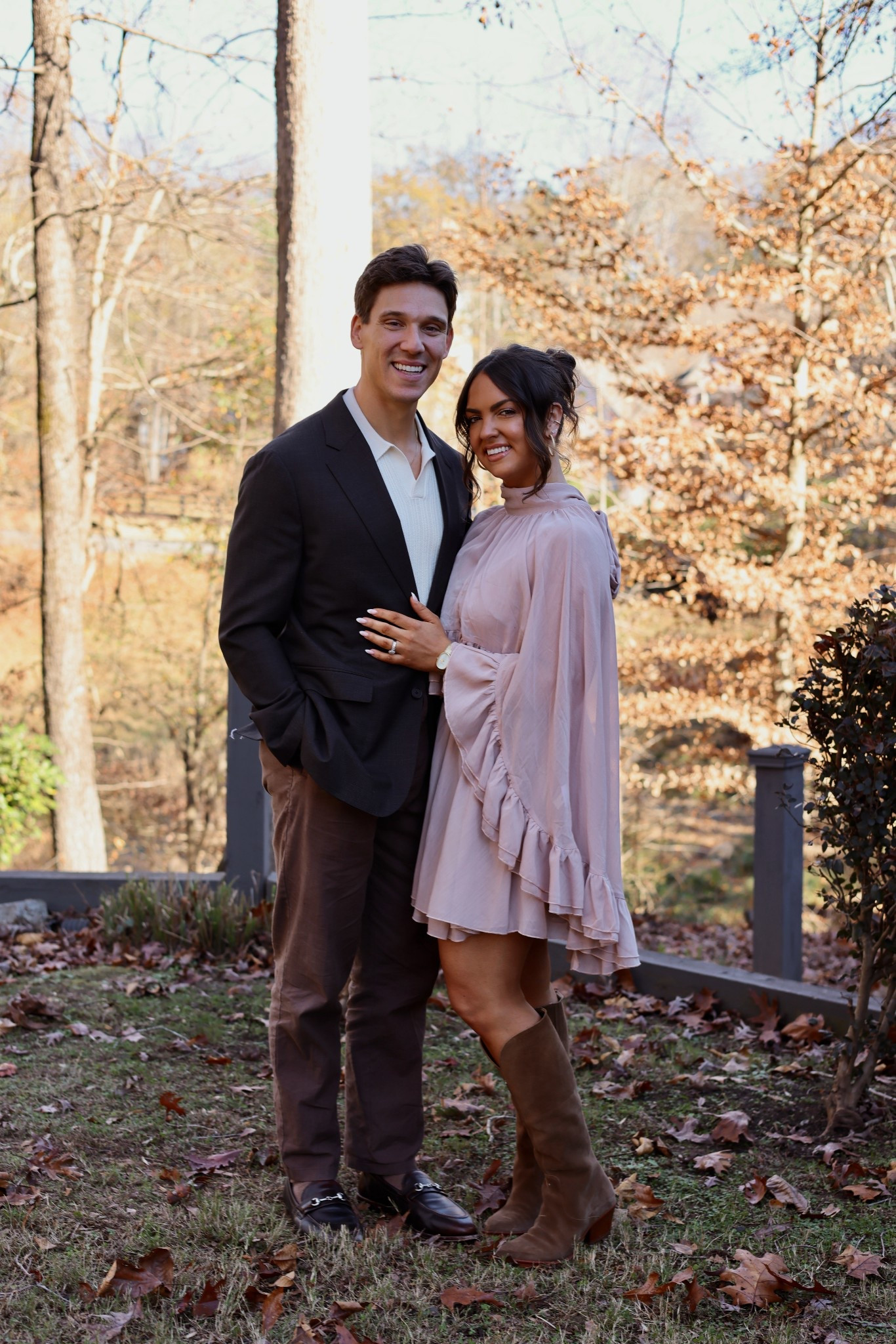 Thanksgiving dress and boots!