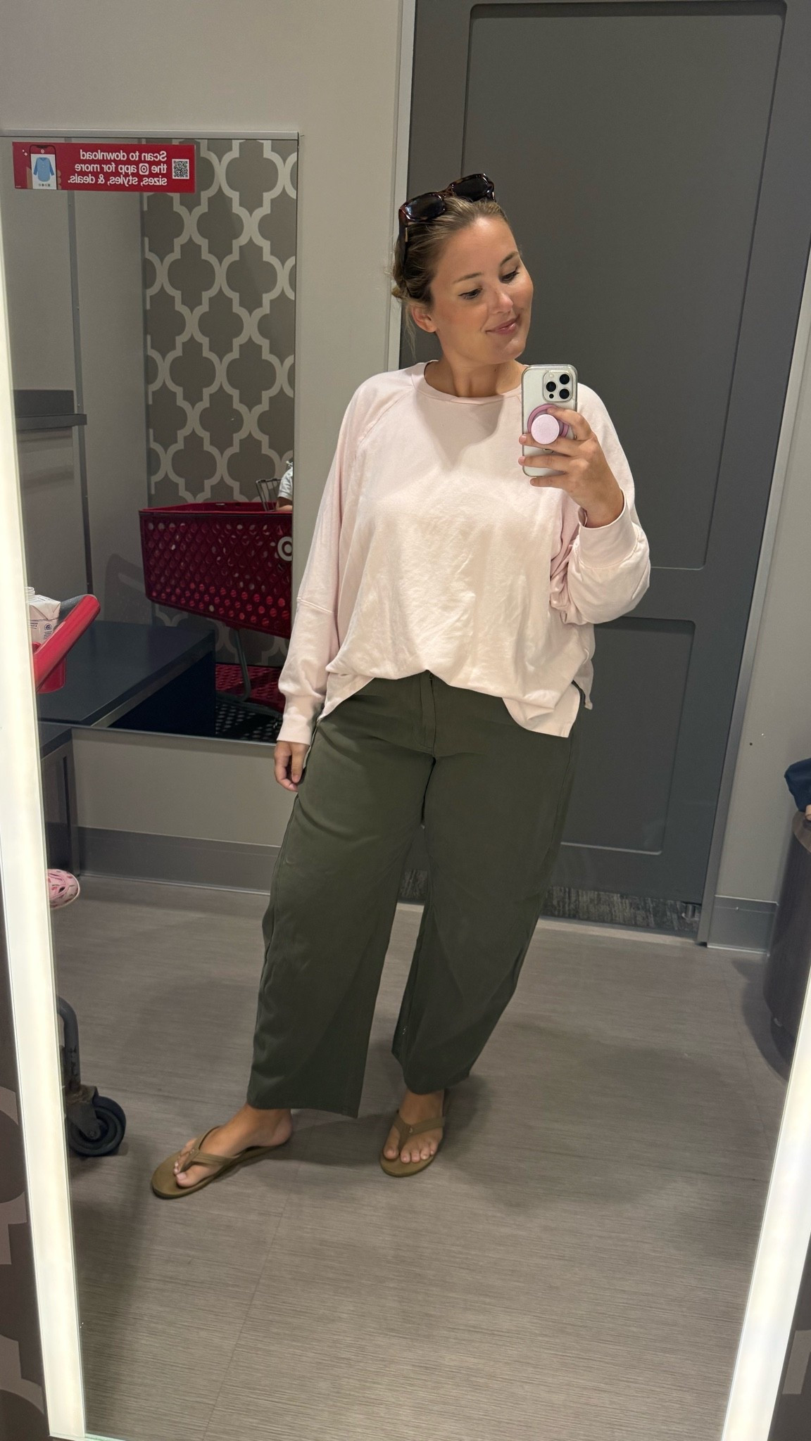 Size down for these new green barrel pants

#LTKootd #LTKdayinmylife #LTKmomlife